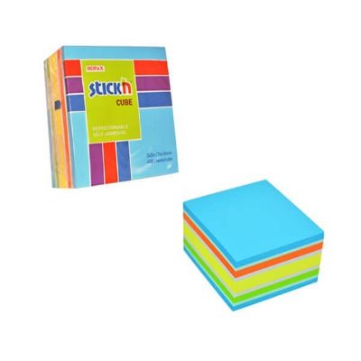 Samoljepljivi blok 76mm x 76mm/400 neon pastel mix Stick’n