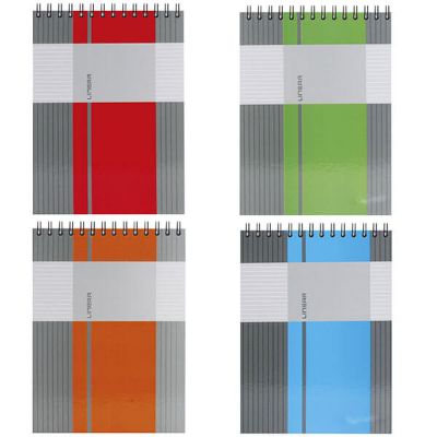 Kolegij blok Linear A4 kocke 80L. spirala gore mat+lak