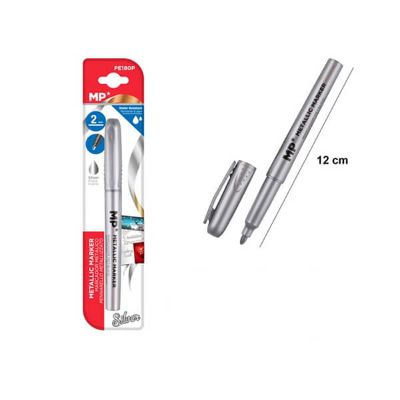 Flomaster marker metalik srebrni