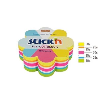 Samoljepljivi blok 67mm x 67mm/250 MIX FLOWER Stick'n