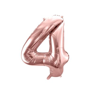 Baloni od folije rose gold 86 cm broj 4