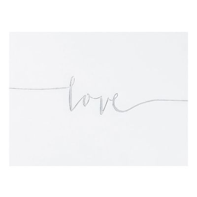 Knjiga gostiju Love srebrni natpis