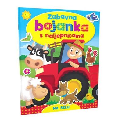 Zabavna bojanka s naljepnicama - Na selu