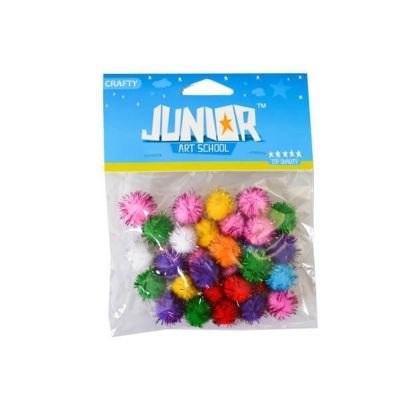Dekoracija pom pom 15 mm sjajni