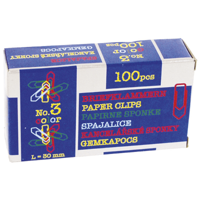 Spajalice ručne boja br.3 pk100 boja