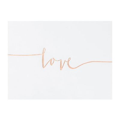 Knjiga gostiju Love rose gold natpis