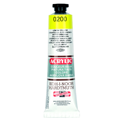 Akrilna boja KOH-I-NOOR 40ml lemon yellow 0200
