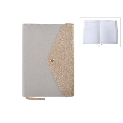 Dnevni planer Manhattan sivo zlatni