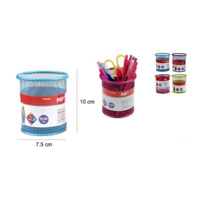 Čaša za olovke metalna žica okrugla u boji