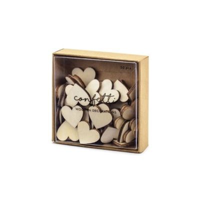 Konfeti drvena srca 50/1