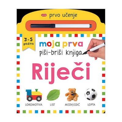 Prvo učenje Piši-briši knjiga - Riječi