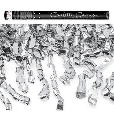 Top konfeta srebrne trakice 60 cm