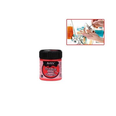 Boja za staklo i porculan crvena