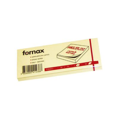 Blok samoljepljivi 40x50 3/1 žuti fornax