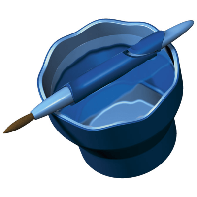 Čaša za tempere Clic&Go Faber Castell plava blister