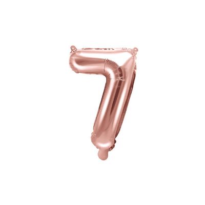 Baloni od folije rose gold 35 cm broj 7