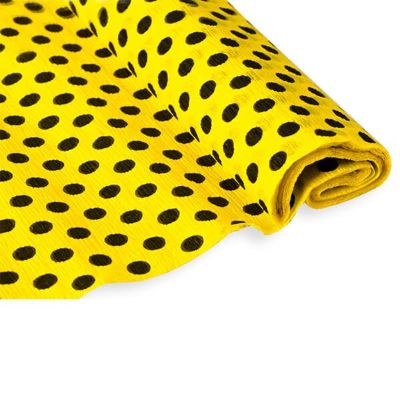 Krep papir Jolly žuti s crnim točkama