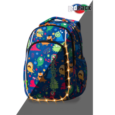 Ruksak LED Strike S Funny Monsters A18206 CoolPack