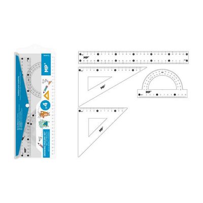 Geometrijski set veći plavi