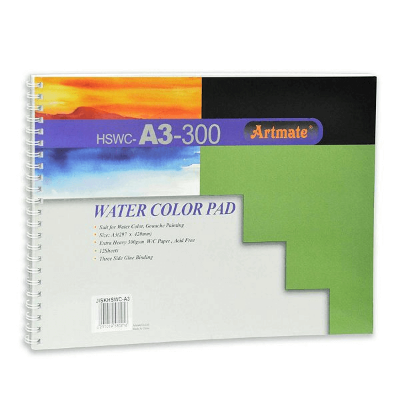 Papir slikarski akvarel 30 x 42cm 300gr. 12 listova Artmate