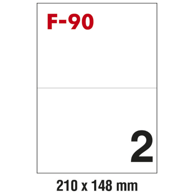 NALJEPNICE  A4 KOMPJ. 210x148mm pk100L Fornax F-90