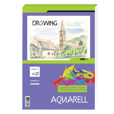 Akvarel blok 110gr, 50 listova, A4