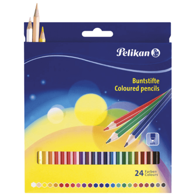 Drvene boje 24 boje Pelikan