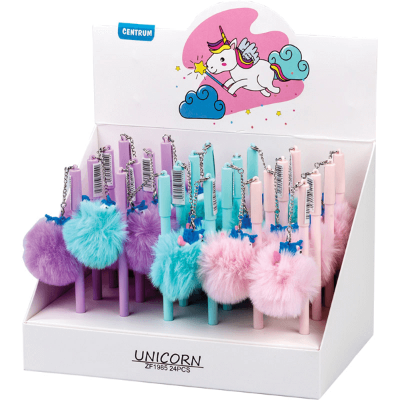 Kemijska olovka s pom pomom jednorog 82010 Centrum