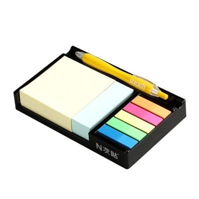 Samoljepljivi blok sa držačem 76mm×76mm +75mm x 25mm + zastavice 5 x 25 Stick’n