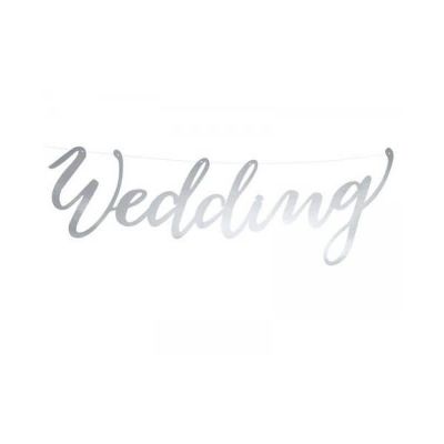 Baner wedding srebrni