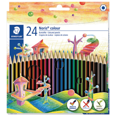 Boje drvene 24 boje Noris colour Staedtler
