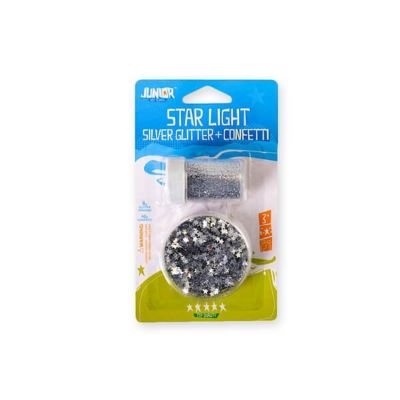 Set srebrni gliter u prahu i konfete zvjezdice 137891