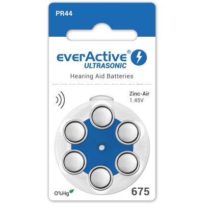 baterija everActive 675-6BL, za slušni aparat ultrasonic
