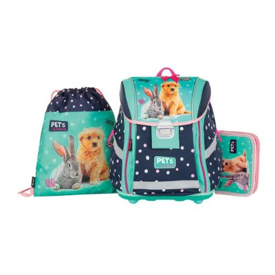 Torba školska anatomska, pernica, vrećica za papuče - Pets