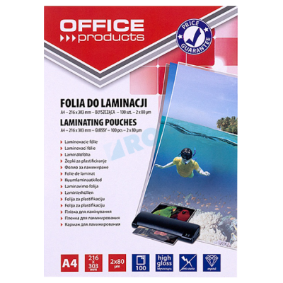 Folija za plastificiranje A4 216X303 2X80MIC. 20325415-90