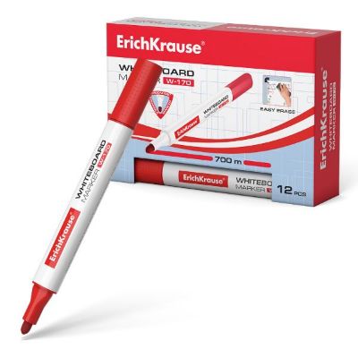 Flomaster za bijelu ploču W-170 Crveni 13045 Erich Krause