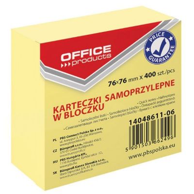Blok samoljepljivi  76X76/400 žuti 14048611-06  
