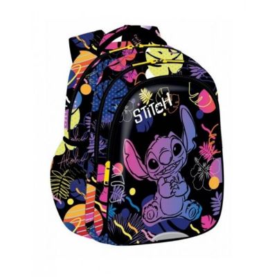 Ruksak školski anatomski Stitch Disney Black F029886