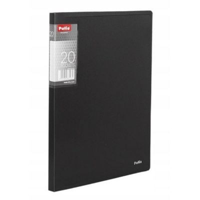 Uložna mapa PVC A4 20 UL. CRNA PAT1132/N/01