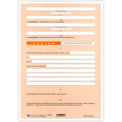 Ugovor o darovanju nekretnina