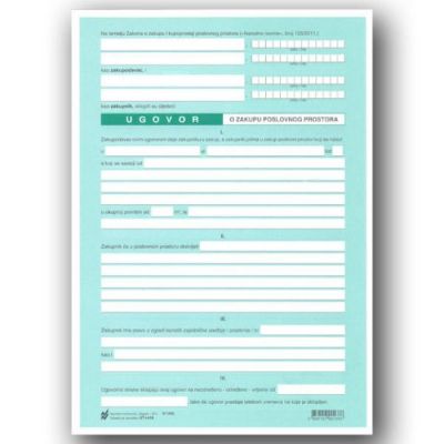 Ugovor o zakupu poslovnog prostora