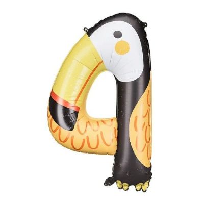 Balon folijski broj 4 - Tukan 68x91 cm (FB163-4)