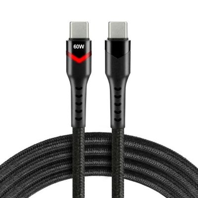 Kabel USB-C 3,0A PD 60W EverActive CBB-1PDR/1,0m