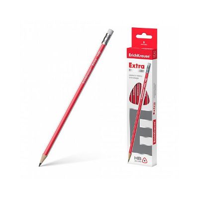 Grafitna olovka HB s gumicom Erich Krause Extra 43575