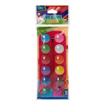 Vodene boje 12/1 sa kistom Creative 107106