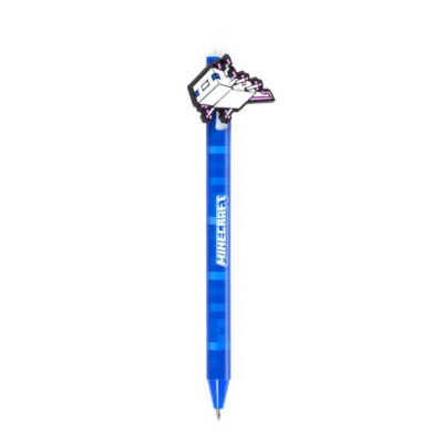 PUCKATOR KEMIJSKA OLOVKA PIŠI-BRIŠI S PVC MINECRAFT UKRASOM  SORT PEN289