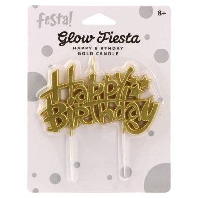 SVJEĆICE HAPPY BIRTHDAY ZLATNE 708042