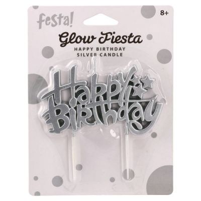 SVJEĆICE HAPPY BIRTHDAY SREBRNE 708041