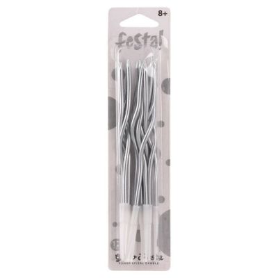 SVJEĆICE SPIRALNE 12/1 GLOW FIESTA SREBRNE 708000