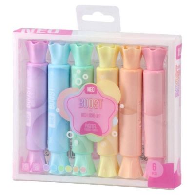 FLOMASTER TEKST MARKER U SETU PASTEL 6/1 DVOSTRANI 111571